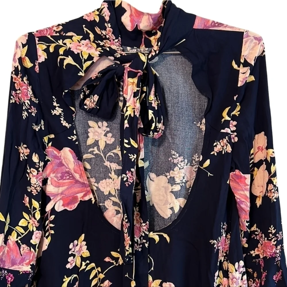 Free People Tate Tunic/Mini Dress in Midnight Combo sz XS NWT - Picture 6 of 11